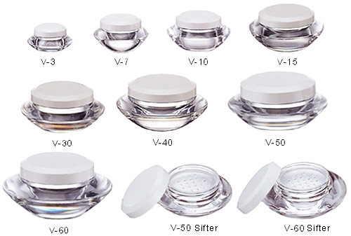 V Series Acrylic Jars